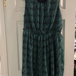 Penningtons Teal Patterned Dress